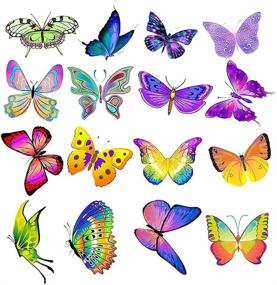 img 1 attached to 50-Piece Vinyl Waterproof Butterfly Stickers - Ideal Sticker Packs for Skateboards, Laptops, Water Bottles, Travel Cases - Perfect Stickers for Adults, Teens, and Kids