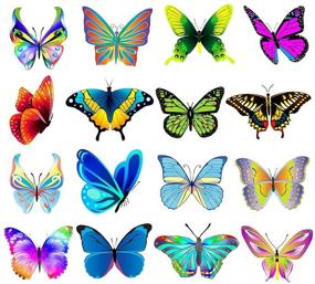 img 2 attached to 50-Piece Vinyl Waterproof Butterfly Stickers - Ideal Sticker Packs for Skateboards, Laptops, Water Bottles, Travel Cases - Perfect Stickers for Adults, Teens, and Kids