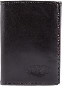 img 1 attached to Big Skinny Tri Fold Leather Wallet for Enhanced SEO