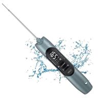 🔵 ultimate digital meat food thermometer: surpeer instant read kitchen thermometer, chargable & waterproof for oven, bbq, grilling - blue logo