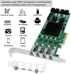 img 1 attached to Увеличьте скорость USB на своем ПК с помощью карты FebSmart 4 Channel 8 Ports PCI Express Superspeed USB 3.0 - FS-4C-U8S-Pro.