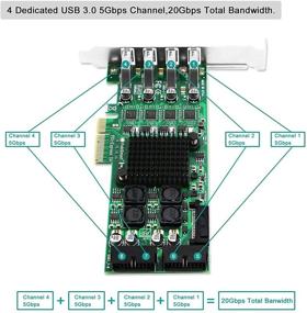 img 2 attached to Увеличьте скорость USB на своем ПК с помощью карты FebSmart 4 Channel 8 Ports PCI Express Superspeed USB 3.0 - FS-4C-U8S-Pro.