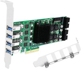 img 4 attached to Увеличьте скорость USB на своем ПК с помощью карты FebSmart 4 Channel 8 Ports PCI Express Superspeed USB 3.0 - FS-4C-U8S-Pro.