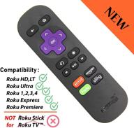 📺 amaz247 standard ir remote for roku 1,2,3,4 (hd, lt, xs, xd) - roku express, premiere, ultra. no tv power button and volume button. not for roku stick or roku tv. logo