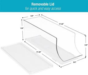 img 1 attached to 🥫 Sorbus Refrigerator Can Organizer - Stackable Can Holder Dispenser with Lid for Fridge, Pantry, Freezer – BPA-Free, Clear Design, Holds 12 Cans Each