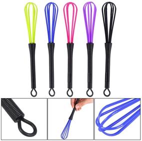 img 4 attached to 🔧 5-Piece Plastic Whisk Set: Essential Tools for Hair Color, Barbering, and Kitchen Mixing