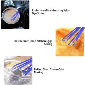 img 3 attached to 🔧 5-Piece Plastic Whisk Set: Essential Tools for Hair Color, Barbering, and Kitchen Mixing