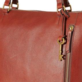 img 2 attached to 👜 Fossil Women's Leather Shopper Handbag: Stylish Top-Handle Bags for Women