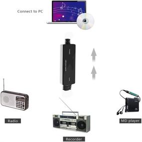 img 1 attached to FLY KAN USB 2.0 Аудио захватывающая карта для преобразования магнитофонных кассет в MP3 - Совместима с Windows 10/8.1/8/7/XP и Mac OS 10.14