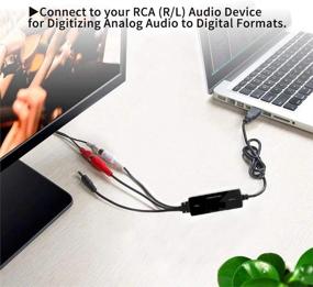 img 2 attached to FLY KAN USB 2.0 Аудио захватывающая карта для преобразования магнитофонных кассет в MP3 - Совместима с Windows 10/8.1/8/7/XP и Mac OS 10.14