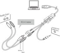 fly kan usb 2.0 аудио захватывающая карта для преобразования магнитофонных кассет в mp3 - совместима с windows 10/8.1/8/7/xp и mac os 10.14 логотип