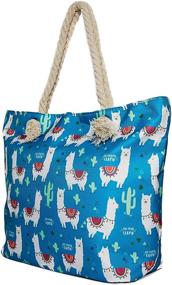 img 2 attached to 👜 Llama Beach Shoulder Tote: Stylish Handbags & Wallets for Women in Totes