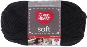 img 3 attached to Red Heart Soft Yarn, Black - Versatile and Durable Crafting Thread (E728.4614)