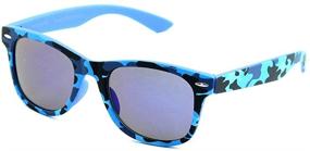 img 3 attached to Newbee Fashion Mirrored Sunglasses Camouflage