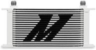 🔘 mishimoto mmoc-19wt universal 19 row oil cooler in sleek white finish logo