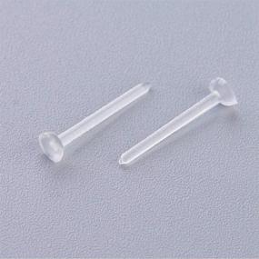 img 3 attached to Plastic Earring Hypoallergenic Jewelry Findings