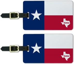 img 1 attached to 🛫 Flag-themed Graphics Luggage Suitcase Tags – Enhance Your Bag Travel Style!