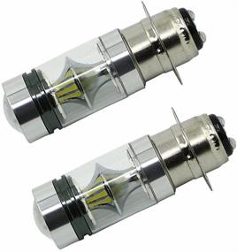 img 3 attached to 🔆 High Power H6 LED Headlights Bulbs (2PCS) for Kawasaki Bayou 220, Bayou 300, KFX 400, KLX 250R, KLX 300, Lakota, Prairie 360, Prairie 400 - 100W Xenon White