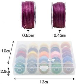 img 2 attached to 🧵 Waterproof Waxed Thread Cord: Perfect for Leather Sewing, Macrame, Beading, Jewelry Making, or Bookbinding (Diameter-0.65mm)