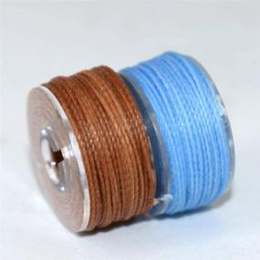 img 3 attached to 🧵 Waterproof Waxed Thread Cord: Perfect for Leather Sewing, Macrame, Beading, Jewelry Making, or Bookbinding (Diameter-0.65mm)