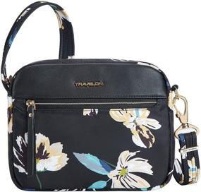 img 4 attached to Travelon Addison Anti-Theft Small Crossbody Bag Review: Midnight Floral, One Size - A Chic Travel Essential