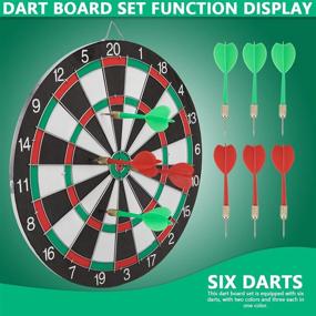 img 2 attached to Peinat Double Sided Available Dartboard Professional