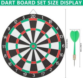 img 3 attached to Peinat Double Sided Available Dartboard Professional