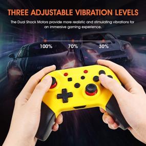 img 1 attached to 🎮 Comdigio Switch Controllers (Latest Version) - Wireless Pro Controller with NFC, Home Wake-Up, Gyro Axis Support, Turbo, and Dual Vibration for Switch/Switch Lite