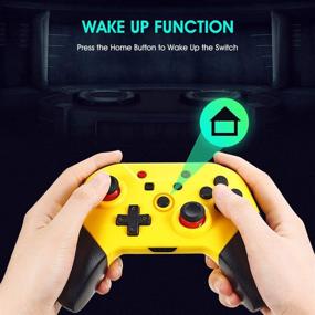 img 3 attached to 🎮 Comdigio Switch Controllers (Latest Version) - Wireless Pro Controller with NFC, Home Wake-Up, Gyro Axis Support, Turbo, and Dual Vibration for Switch/Switch Lite