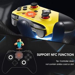 img 2 attached to 🎮 Comdigio Switch Controllers (Latest Version) - Wireless Pro Controller with NFC, Home Wake-Up, Gyro Axis Support, Turbo, and Dual Vibration for Switch/Switch Lite