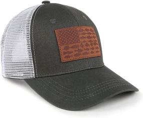 img 2 attached to 🐟 American Fish Flag Denim Dad Hats: Stylish and Adjustable Trucker Baseball Caps for Men + Perfect Outdoor Fishing Gifts