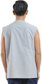 img 2 attached to ZooBoo Kung Uniform Vest Traditional Men's Clothing for Active