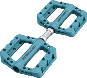 img 2 attached to 🚲 BONMIXC Mountain Bike Pedals: Lightweight Nylon, Non-Slip, Large Platform with Sealed Bearings - 9/16” Thread