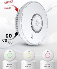 img 3 attached to 🔥 Long-Lasting Ecoey Smoke & Carbon Monoxide Detector – Silent 10 Year Battery Operated Alarm, Dual Sensor, 2 Pack