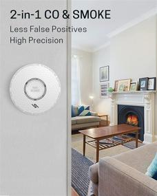 img 1 attached to 🔥 Long-Lasting Ecoey Smoke & Carbon Monoxide Detector – Silent 10 Year Battery Operated Alarm, Dual Sensor, 2 Pack
