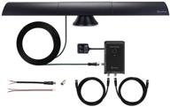 📺 antop at-500sbs smart bar amplified indoor hdtv＆fm antenna - black, hd, 80-mile range logo