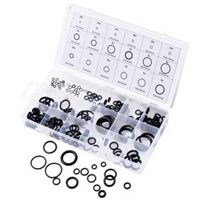 img 4 attached to Набор уплотнительных колец BOLET O-Ring Assortment Kit Set 225 шт. – высококачественные кольца из нитрилового каучука для сантехнических, автомобильных и ремонтных работ – профессионального уровня для кранов, механиков и соединений воздуха/газа (черные)