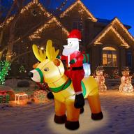 cllayees christmas inflatable reindeer decorations logo