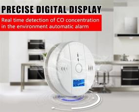 img 2 attached to 🚨 HECOPRO Digital Display Carbon Monoxide Detector: UL2034 Compliant, Alarm Clock Warning