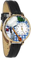 whimsical watches unisex g0310002 leather logo