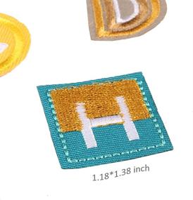 img 2 attached to 🎉 Iron-On DIY Number/Letter Set Patches: Partyfareast Applique Embroidery Badges