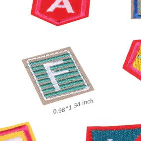 img 3 attached to 🎉 Iron-On DIY Number/Letter Set Patches: Partyfareast Applique Embroidery Badges