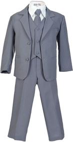 img 2 attached to 👔 Avery Hill Boys Formal Suit Set with Shirt, Vest, and 5-Piece Suit