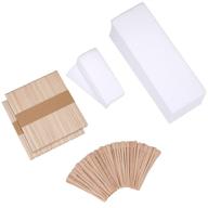 💆 complete body waxing kit: 250 wax strips with applicator sticks for women and men - hair removal strips, cloth, & smooth wooden applicators included logo