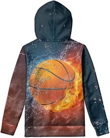 img 3 attached to DESIGNS Pullover Burning Graphic Sweatshirt Boys' Clothing for Fashion Hoodies & Sweatshirts
