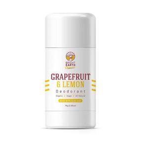 img 4 attached to 🍊 Grapefruit and Lemon All Natural Organic Deodorant with Magnesium and Aloe - Aluminum Free, Baking Soda Free, Alcohol Free, Vegan, Non Toxic - Suitable for Women, Men & Kids, 2.65 oz