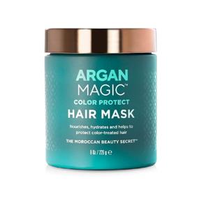 img 4 attached to Argan Magic Color Protection Hair Mask – Nourishes, Hydrates & Safeguards Color Treated Hair, Enhanced with Moringa Oil & Plant Extracts, Made in USA, Paraben-Free, Cruelty-Free (8 oz)