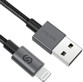 img 4 attached to 🔌 Syncwire Улучшенный кабель зарядки iPhone длиной 3 фута с оплеткой из нейлона [Apple MFI Certified] - Быстрая зарядка и синхронизация для iPhone 11, iPhone XS Max, iPhone XR, iPhone X, iPhone 8, iPhone 7, iPhone 6s Plus, SE 2020, iPad - Черный