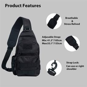 img 1 attached to Armiya Tactical Shoulder Backpack Trekking