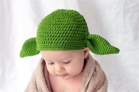 img 3 attached to 🧶 Handmade Green Goblin Baby Yoda Hat with Ears - Milk Protein Cotton Yarn - Multiple Star Wars Inspired Designs